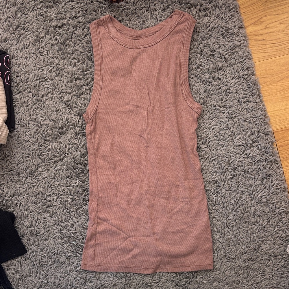 A New Day Women's Ribbed Tank Top in Mauve Pink